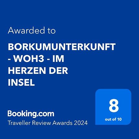 Borkumunterkunft - Woh3 - Im Herzen Der Insel Extérieur photo